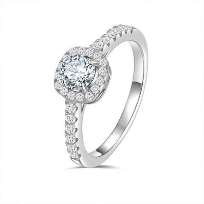 Moissanite Ring 925 Sterling Silver Gemstone Jewelry Women Wedding Rings