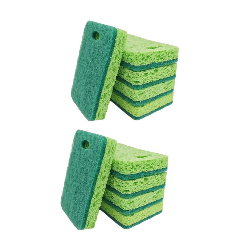 Pack Of 5/10 Kitchen Dish Sponge Stain Remover For Kitchen Cleaning Double Sided High Absorbency And Easy To Use