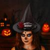 Flower Skull Wizard Cap Skeleton Hand Witch Hat Creative Halloween Witch Hats  Night club