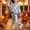 Kids Casual Long Sleeve Top and Pants 2-Piece Outfit Set for Boys Girls Everyday Wear