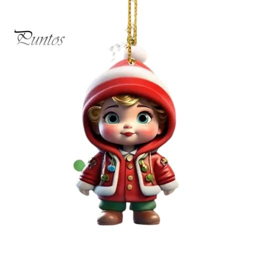 

Рождественские украшения, мультяшный снеговик/Санта, подвесное украшение на рождественскую елку, праздничный акриловый декор на Рождество, День святого Валентина, зимние принадлежности для вечеринок C