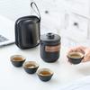 Black Pottery Camping Kuaike Cup Simple Travel Kit Portable Outdoor Car Business