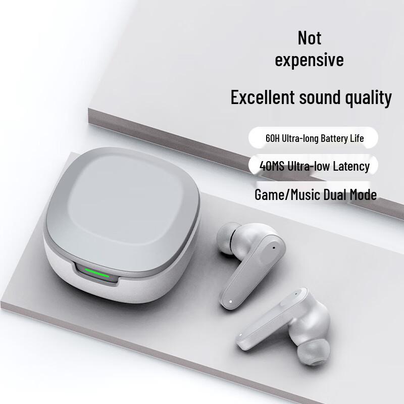 A98 Wireless Bluetooth Earbuds: High-Quality Sound, Long Battery Life, Noise-Cancelling, Low-Latency for Gaming & Sports