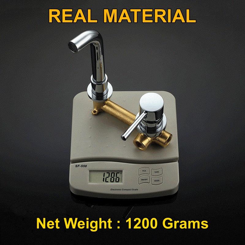 360° Rotation Bathroom Basin Faucet Concealed Wall Mounted Water Tap Single Handle Hot Cold Water Bath Mixer Tap