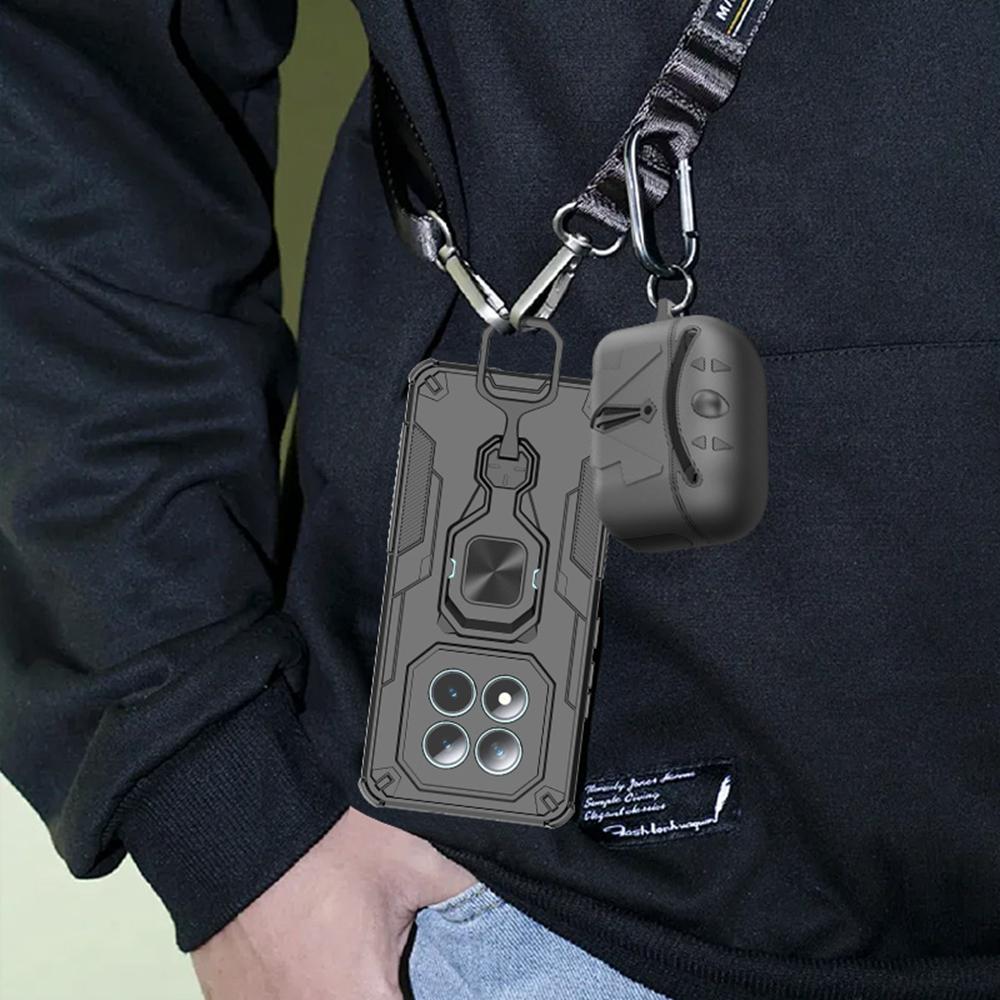 For Xiaomi Redmi Note 15 Pro 5G Case Camera Lens Protector Armor Cases For Redmy Note15Pro 5G Magnet Holder Ring Cover