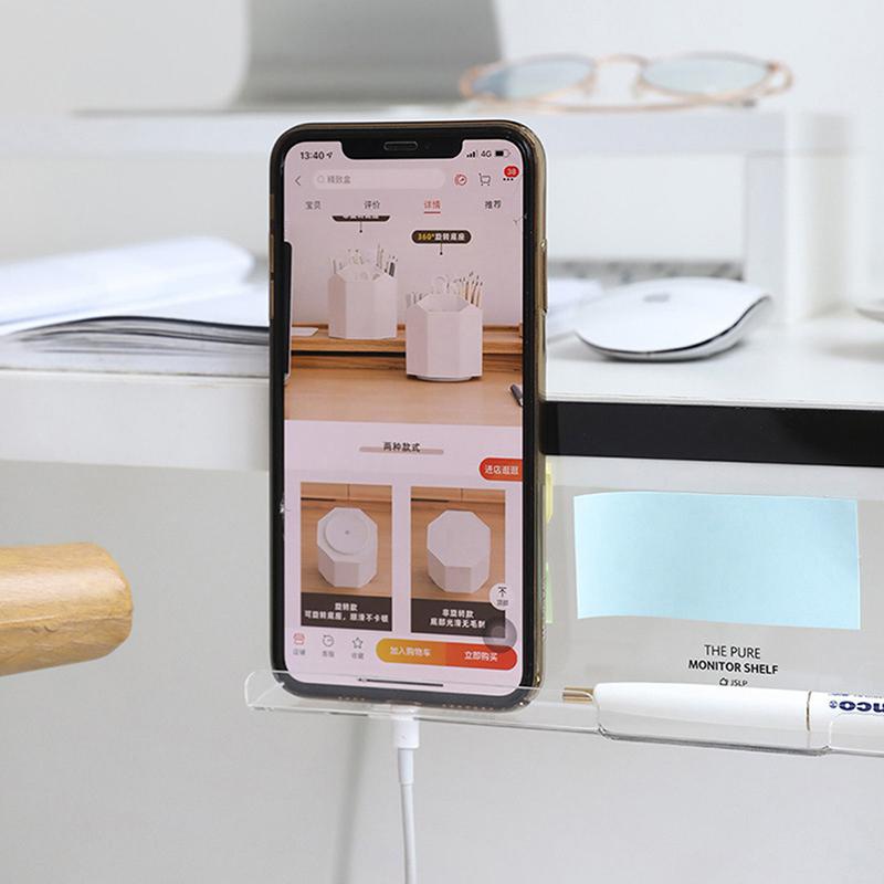 Kreative Acryl Monitor Nachrichten Memo Board Haftnotiztafel Monitor Memo Schild Transparentes Nachrichtenboard Multifunktionsständer Bürobedarf