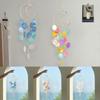 Moon Shapes Small Hanging Wind Chimes Colorful Moon Dream Catchers  for Room Window Balcony