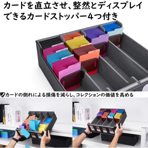 Deck Case, Trading Card Case, Storage Box, Holds 3000+ Cards, with Window, Display Slots, Dividers, and Card Stoppers, Compatible with Yu-Gi-Oh!, MTG,