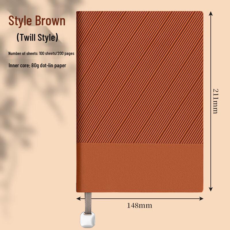 Leather Business Notebook Gift Set - Premium Meeting Record Book