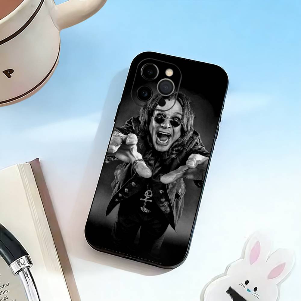 DD-Rock Singer Ozzy Osbourne  Phone Case For iPhone 17, 16,15,14,13,12,11 Plus,Pro Max, Others Soft Black Cover