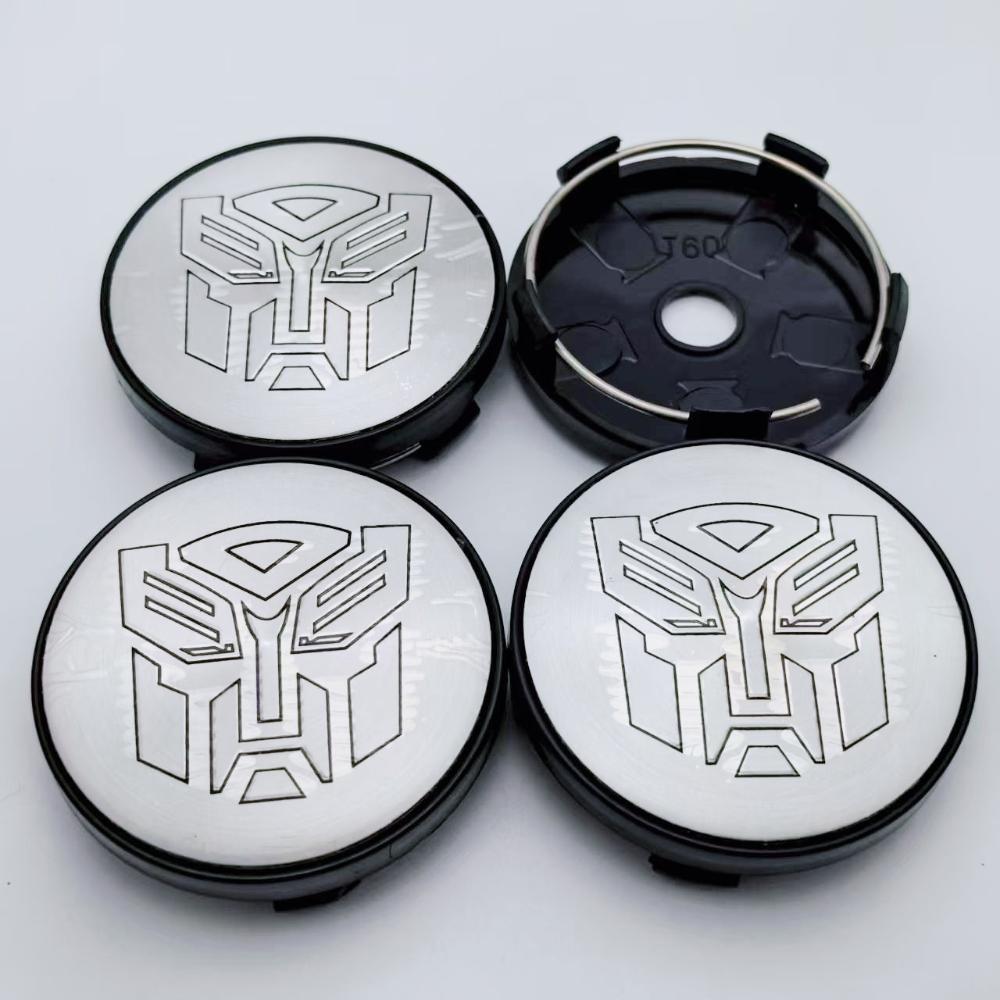 

4pcs Transformers Logo Emblem Badge Car Wheel Center Caps 60mm (I.D 56mm ) Wheels Rim Hub Hubcaps Cover Styling Car Accessories Transformers Badge&4pcs T60 Wheel Cap