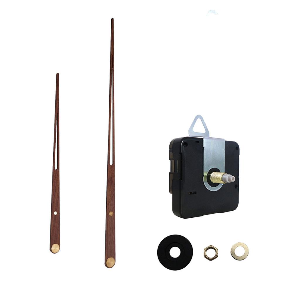 Clock Movement Set DIY Clock Repair Kits with Wood Hands High Torque Wall Clock Repairing Motor Replacement Accessories