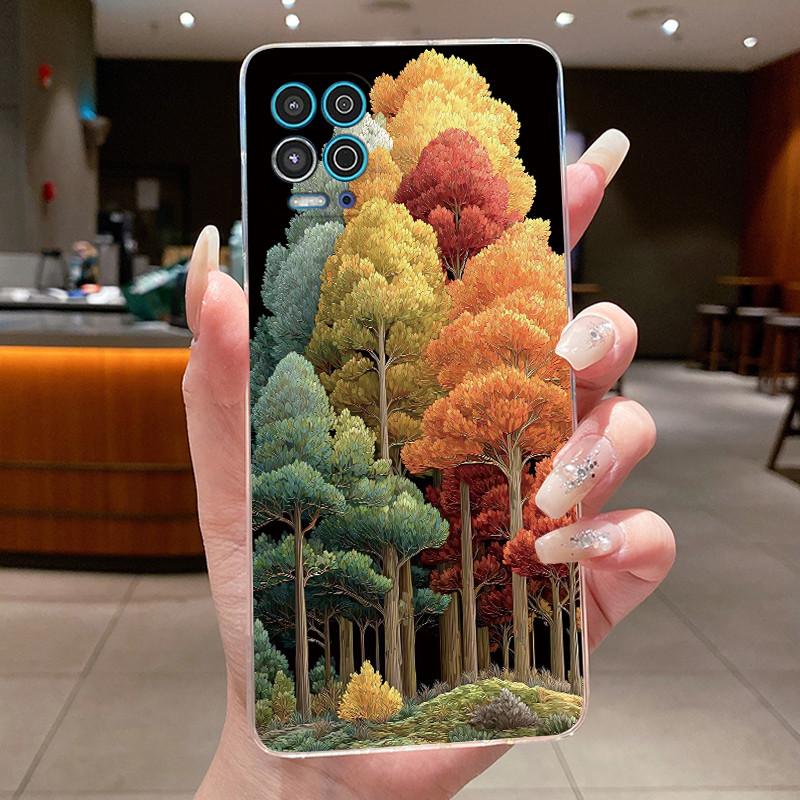 Phone Case For Motorola Moto G100 Soft Silicone TPU Transparent Viral Popular Panda Painted Casing Anti-scratch Slim Cover