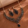 Vintage Luxury Crystal Necklace & Earrings Set for Banquet 2025
