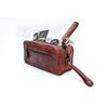 Leather Toiletry Bag for Men, Genuine Leather Toiletry Bag for Men & Women Portable Travel Waterproof Dopp Kit Stylish Practical