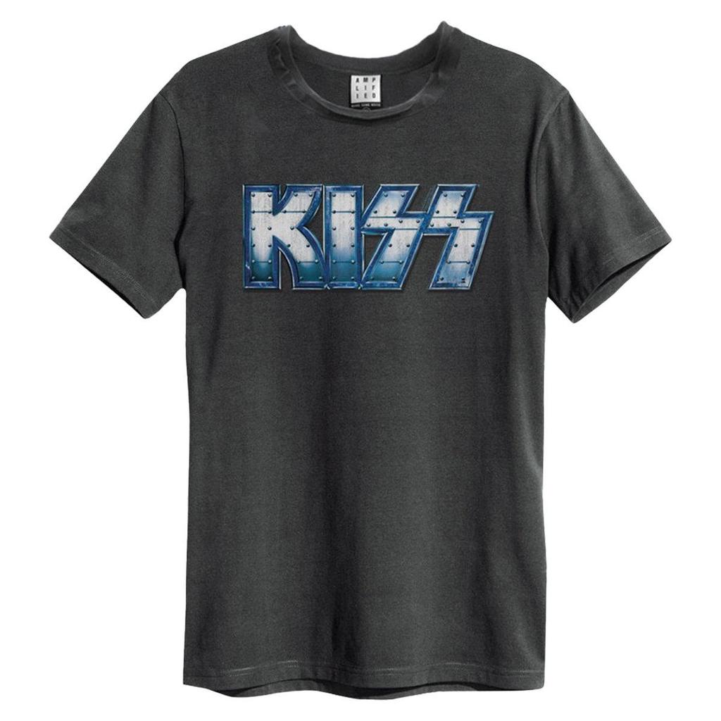 Amplified Unisex Adult Distressed Kiss T-Shirt