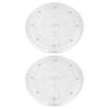 2 stücke Rotierenden Lagerung Tablett Plattenspieler Für Küche Arbeitsplatte Plattenspieler Transparent Kleine Runde Plattenspieler