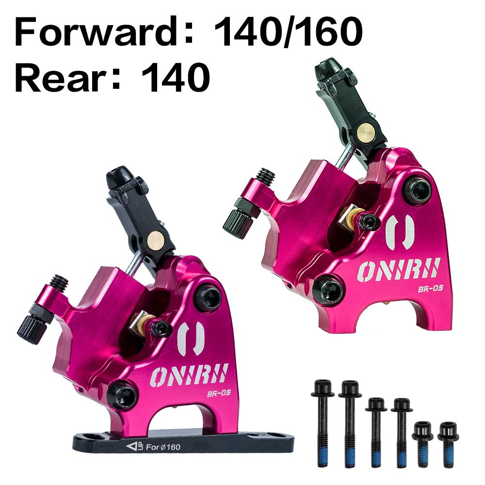 ONIRII Wire Pulling Hydraulic Disc Brake Calipers Flat Mount Oil Disc Brake for Road Bike Gravel Bicycle New
