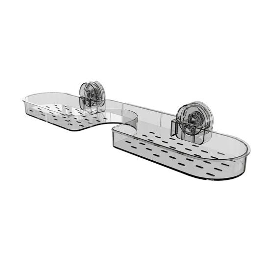 

Органайзер для кухонного крана для раковины, держатель для губки на присоске, большая емкость, легко чёрный/чистый