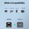 USB Type C Printer Cable USB A To B Printer Cable USB MiDi Scanner Cord USB Printer Cord For HP Canon Dell Epson Lexmark Cable