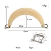 Semi-circular Acrylic Handle with Square Buckle Women's Bag Handle Woven Bag Handle DIY Handmade Bag Accessories