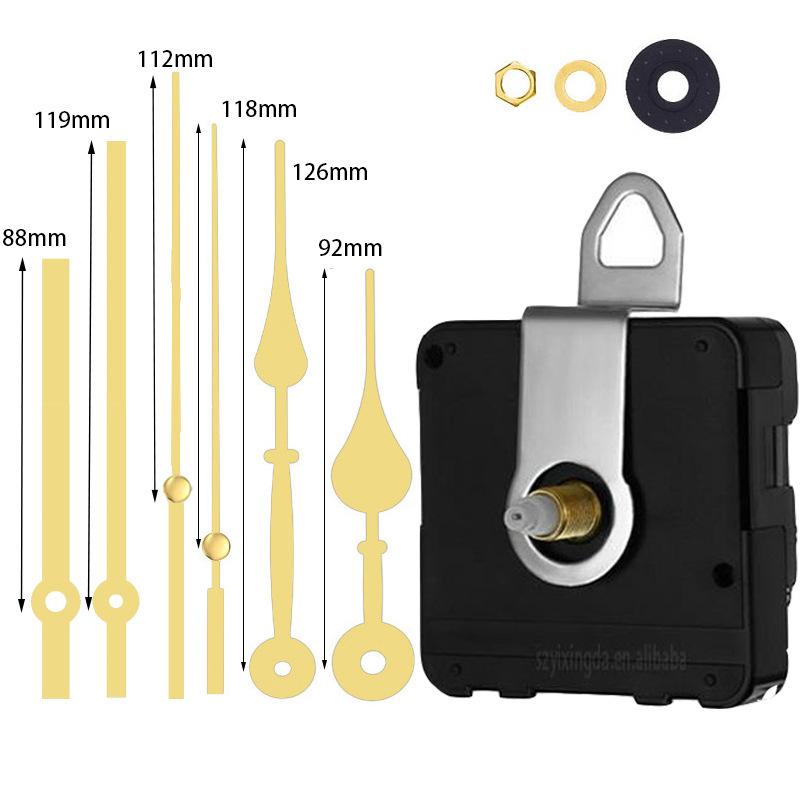 1 Set Klokwerk Tafel Hangend Doe-het-zelf Horloge Reparatie Onderdelen Klok Mechanisme Stille Kwarts Uurwerk Machine Wand Klok Wijzers Wijzer Kit