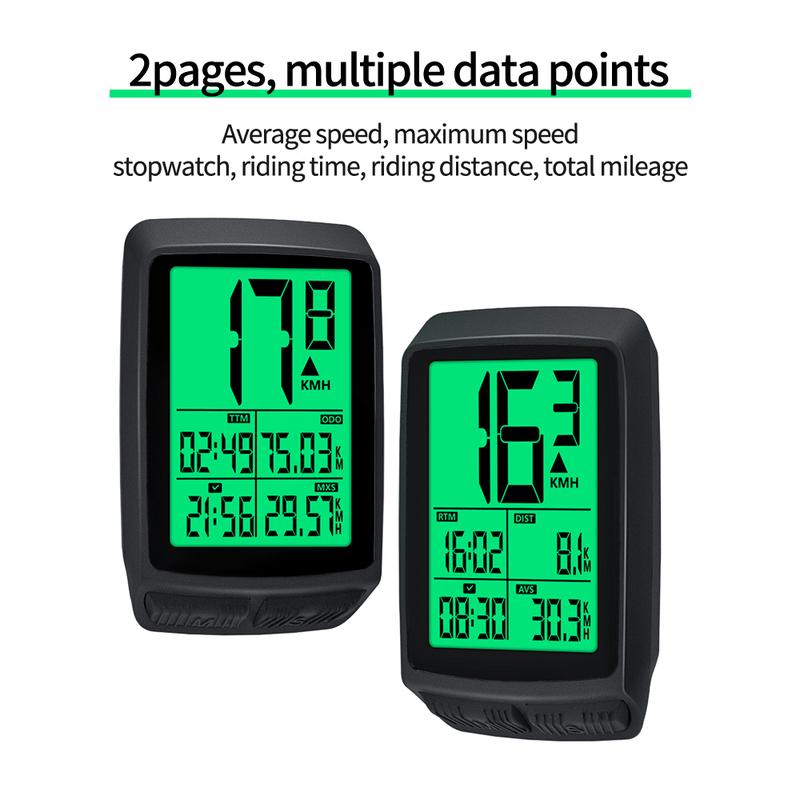 Ultra-Long Standby Replaceable Battery Wireless Bike Computer Speedometer Odometer Stopwatch With Auto Backlight Stand