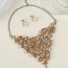 Rhinestone Crystal Vintage Necklace Women Birthday Party Wedding Banquet Valentine's Day Gifts