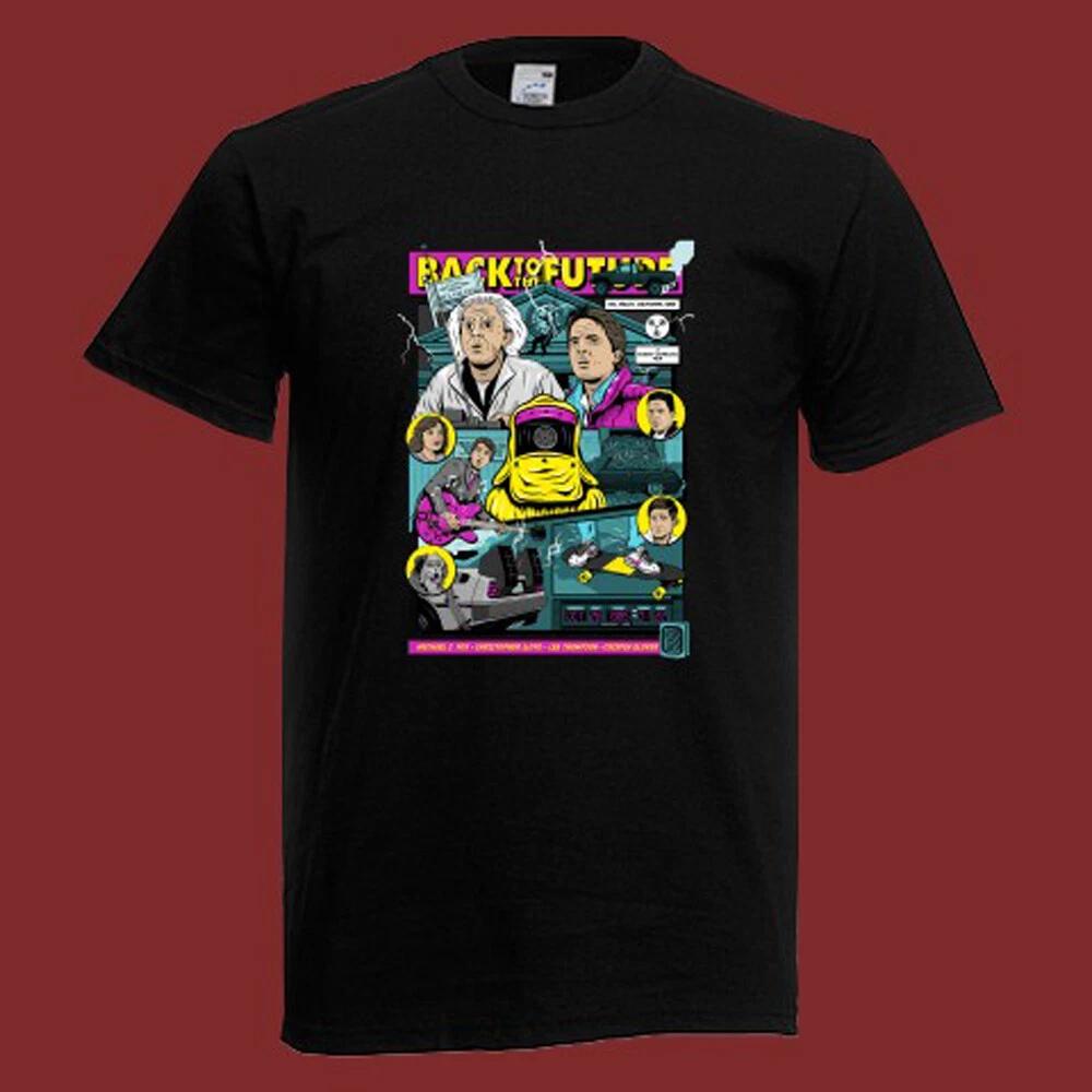 Back to The Future Movie Men s Black Size S-5XL XL