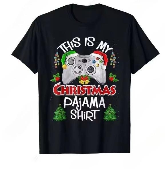 Naughty Xmas Ornaments Kamasutra Adult Humor Christmas High-quality Pure Cotton Men's Short-sleeved T-shirt Casual Loose Top