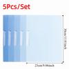 5Pcs Waterproof A4 File Folder Dustproof Paper Organizer Rotating Side Opening Folder  School Office