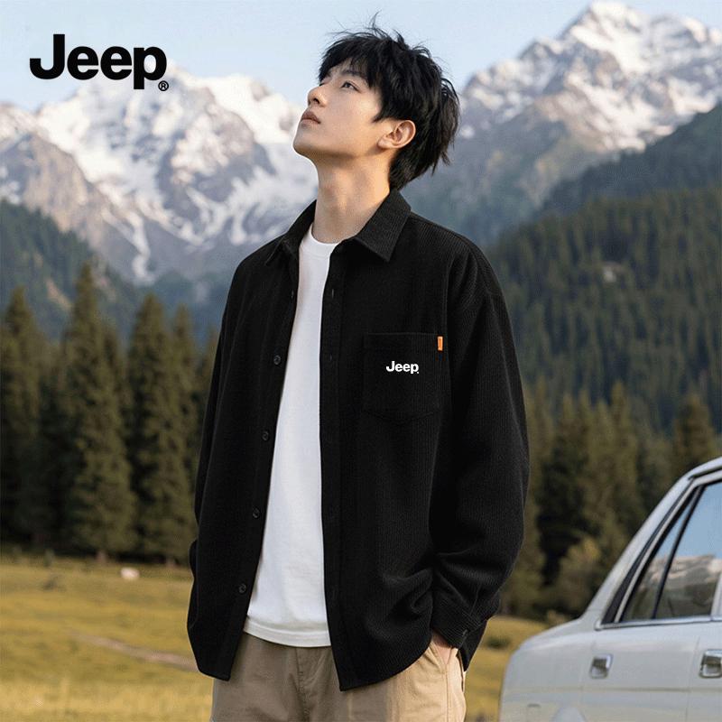 Jeep Men's American Retro Style Shirt Jacket