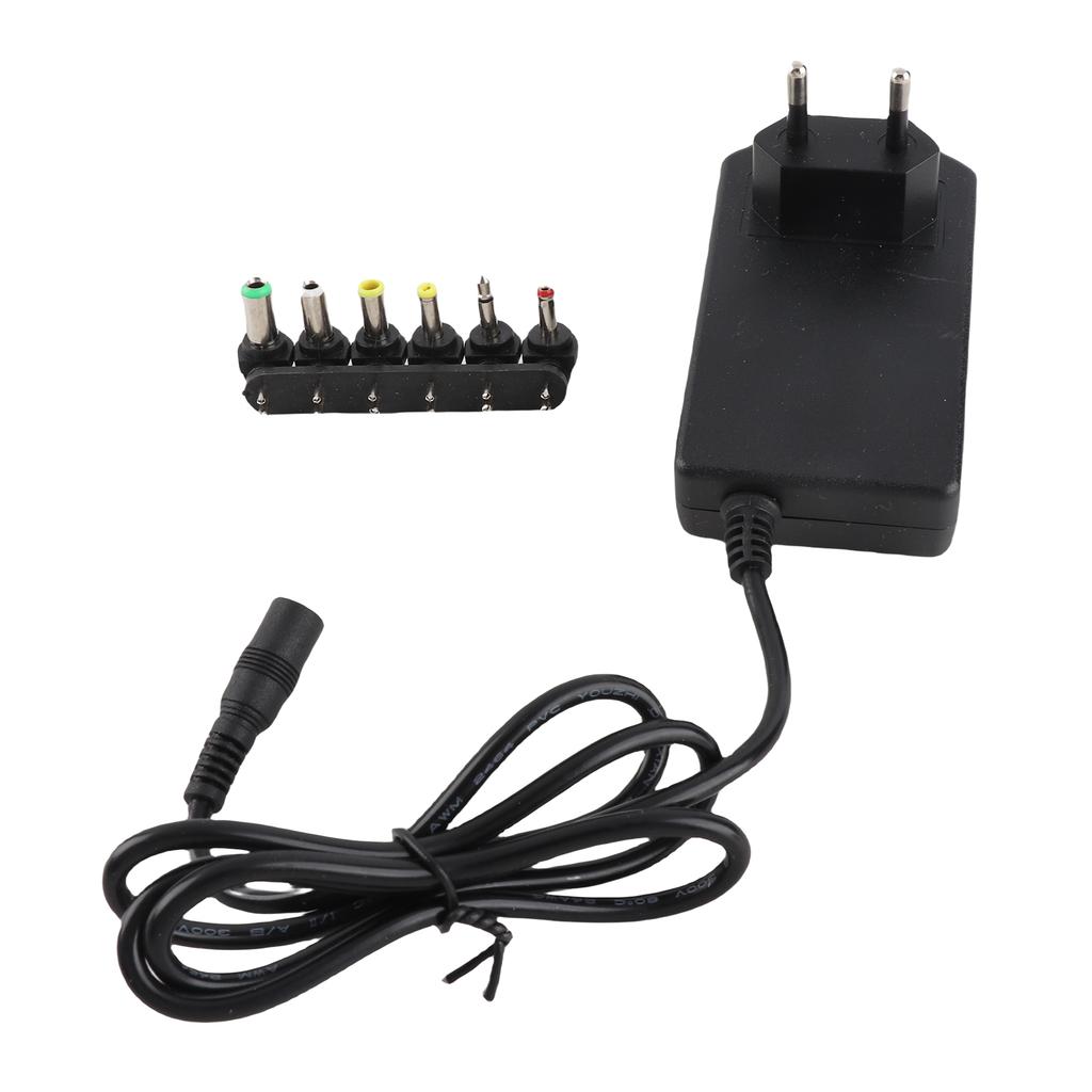 Universal 30W 3V 12V Adjustable Voltage Power Adapter With 6 Connectors