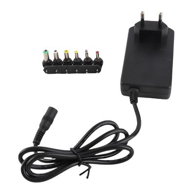 Evrensel 30W 3V 12V Ayarlanabilir Voltaj Güç Adaptörü 6 Konnektörlü