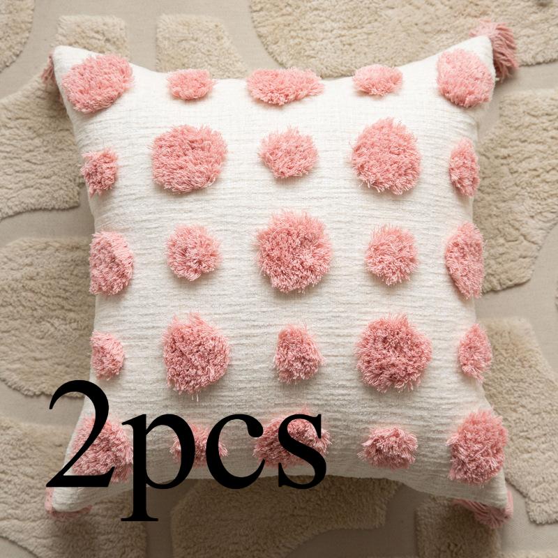 

2 шт./компл. розовая стеганая диванная подушка бытовая маленькая свежая любовь съемная подушка наволочка комбинация не включает в себя подушку сердцевина 45*45cm