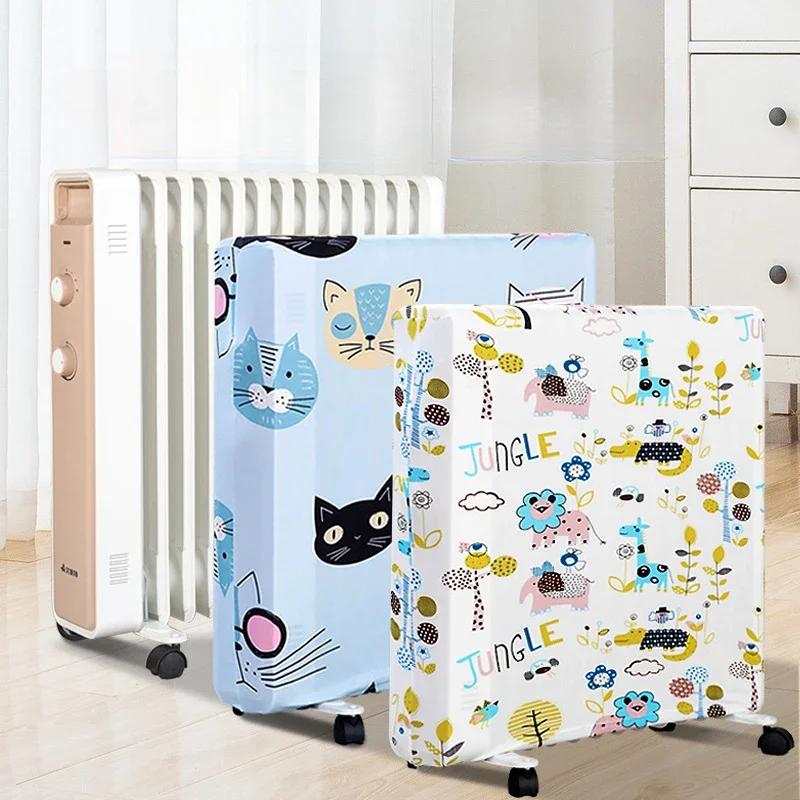Radiator Case Protective Elastic Fabric Electric Heating Dust Cover Radiator Dust Cover Household Oil Heater Dust Cover Portable