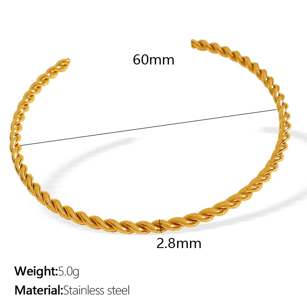 Популярный тренд личности открывающийся браслет-твист, ювелирные изделия из титановой стали для интернет-знаменитостей в холодном стиле