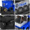 Ausini City Train Model Building Blocks Wagon Cargo Carriage Passenger Train Station Rail Tracks Locomotive Construction Toys