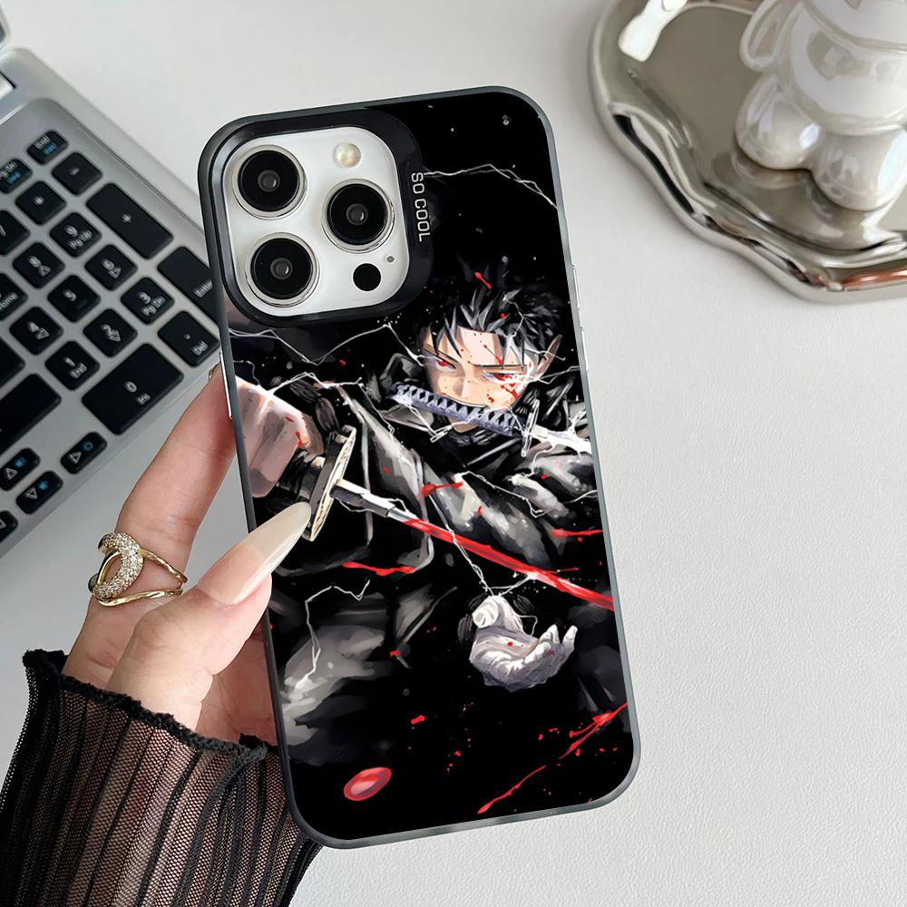 Anime K-Kagurabachi Phone Case Matte Colored Silver For Iphone 16 15 14 Pro 13 12 Plus 11 7 8 Max Luxury Cover