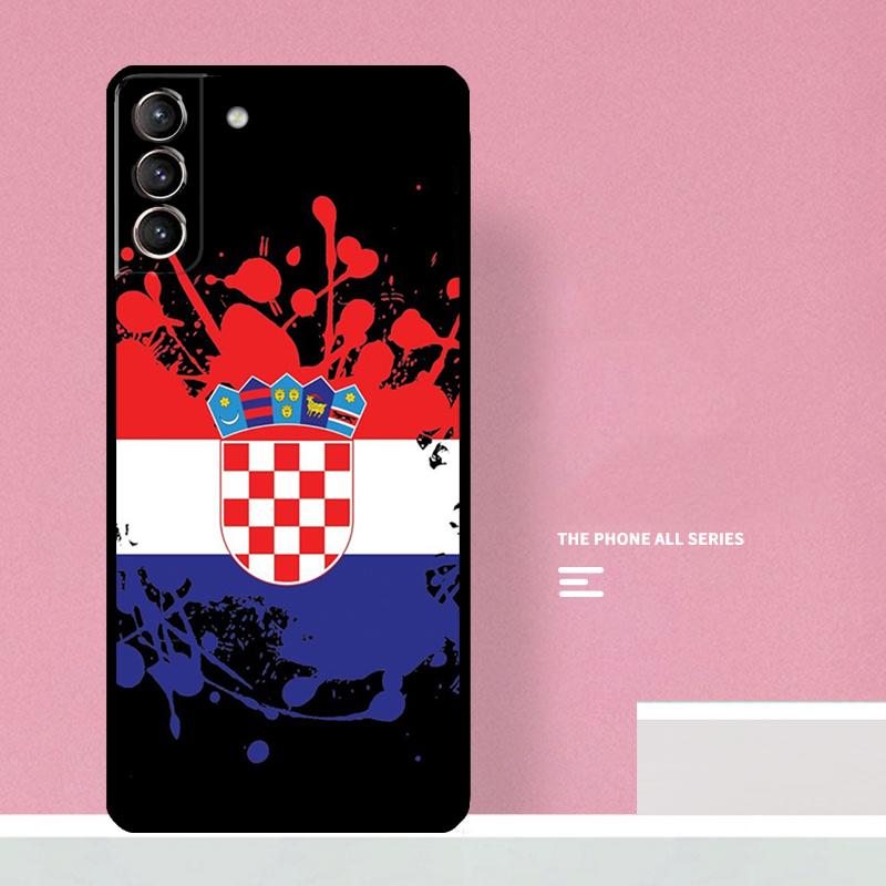 Croatia Flag Phone Case For Samsung Galaxy S25 S26 Ultra S20 S21 S22 S23 S24 S10 Plus S25 FE Cover Coque