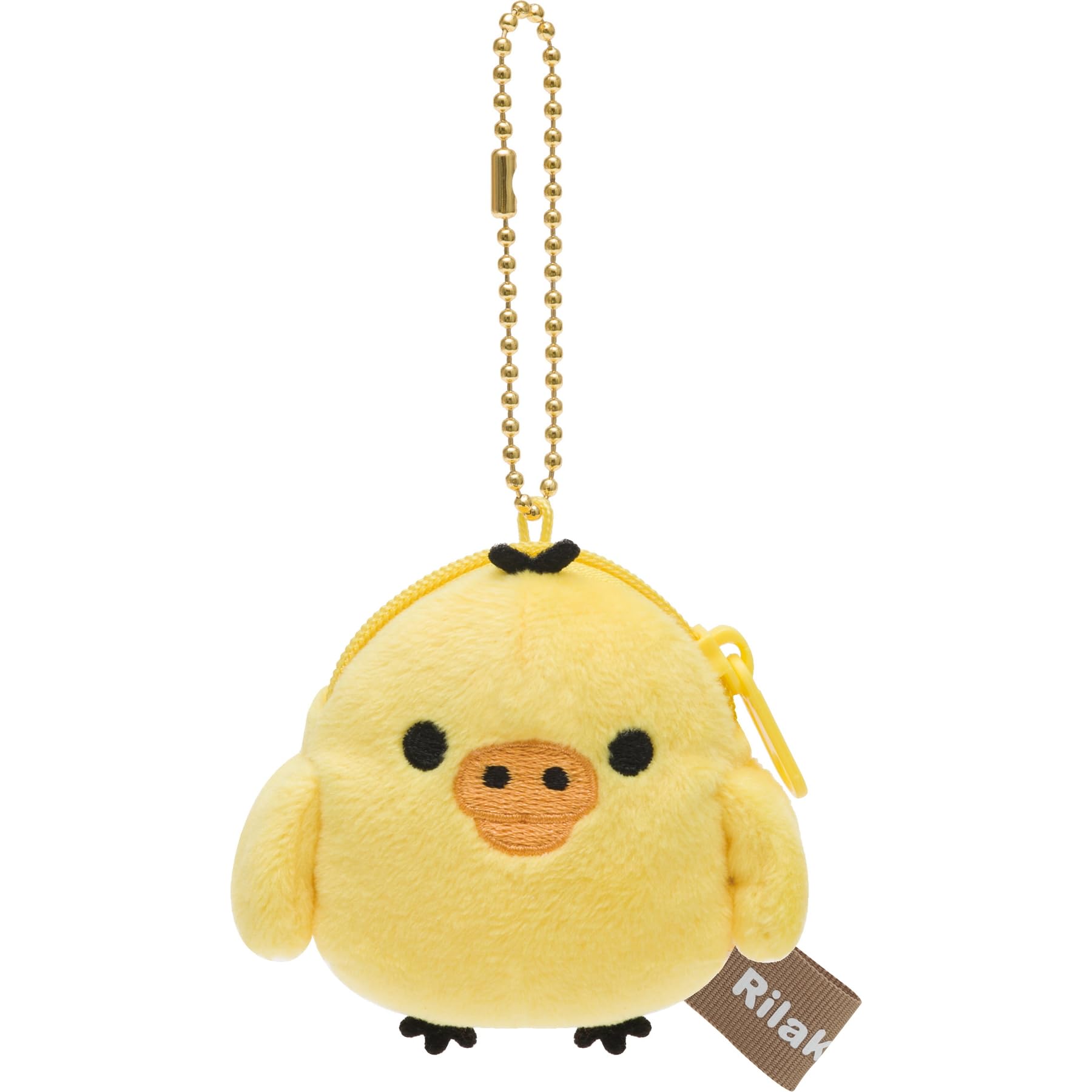 

San-X Rilakkuma Мини плюшевый кошелек для монет, Киироитори (CK69203), В7,5 х Ш6,5 х Г3 см