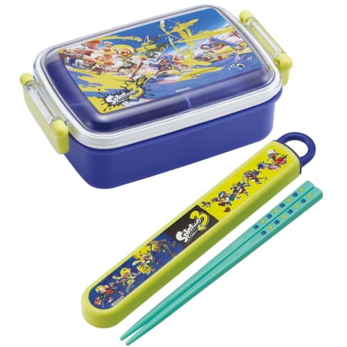 Skater Children's Lunch Box 1 Tier 450ml Fluffy Dome Shape Antibacterial Kids Lunch Made In Japan Splatoon 3 Boys RBF3ANAG