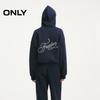 ONLY Women's 2026 Spring Loose Hooded Sweatshirt with Nautical Knot Embroidery