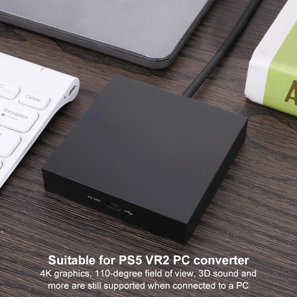 for PS5 VR2 PC Adapter Computer Adaptor Game Adapter for Playstation 5 VR2 Game Adapter Accessories Kits US/EU/UK Plug