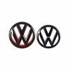 For VOLKSWAGEN VW 137mm ABS Car Front Grille Emblem & 110mm Rear Trunk Lid Badge For VW Volkswagen Golf 6 golf6 MK6 GTI 2010-201