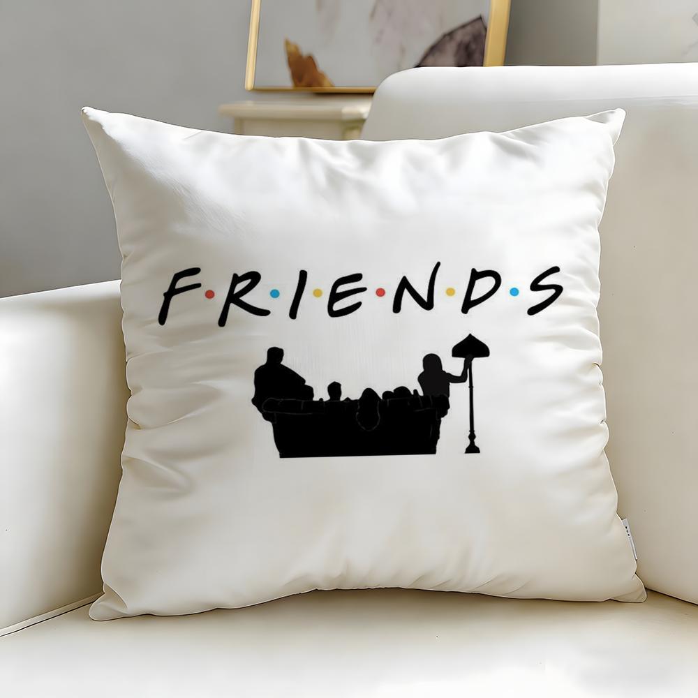 classic TV series Friends Cushion Cover Soft  EasyWash Pillow Case  Versatile for Couch Bed Travel and Office