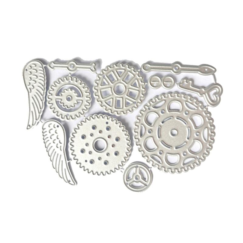 Gear Metal Cutting Dies Stencils for DIY Scrapbooking Decorative Embossing Paper Cards Template Decorative Die Cuts