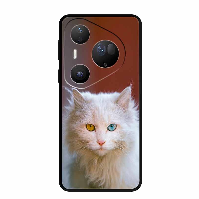 Cover For Huawei Pura 80 Pro Plus Silicone TPU Phone Case for Pura80 pro+ 80 Ultra Para Black Back Soft Protector Cartoon Capa
