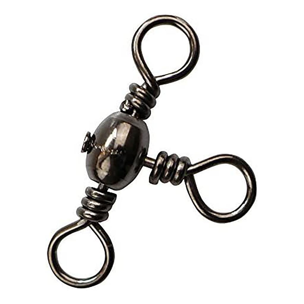 115 Pieces 3-way Fishing Swivels Set T-shape Triple Swivel Connector Fishing Tackle Accessories For Freshwater Seawater