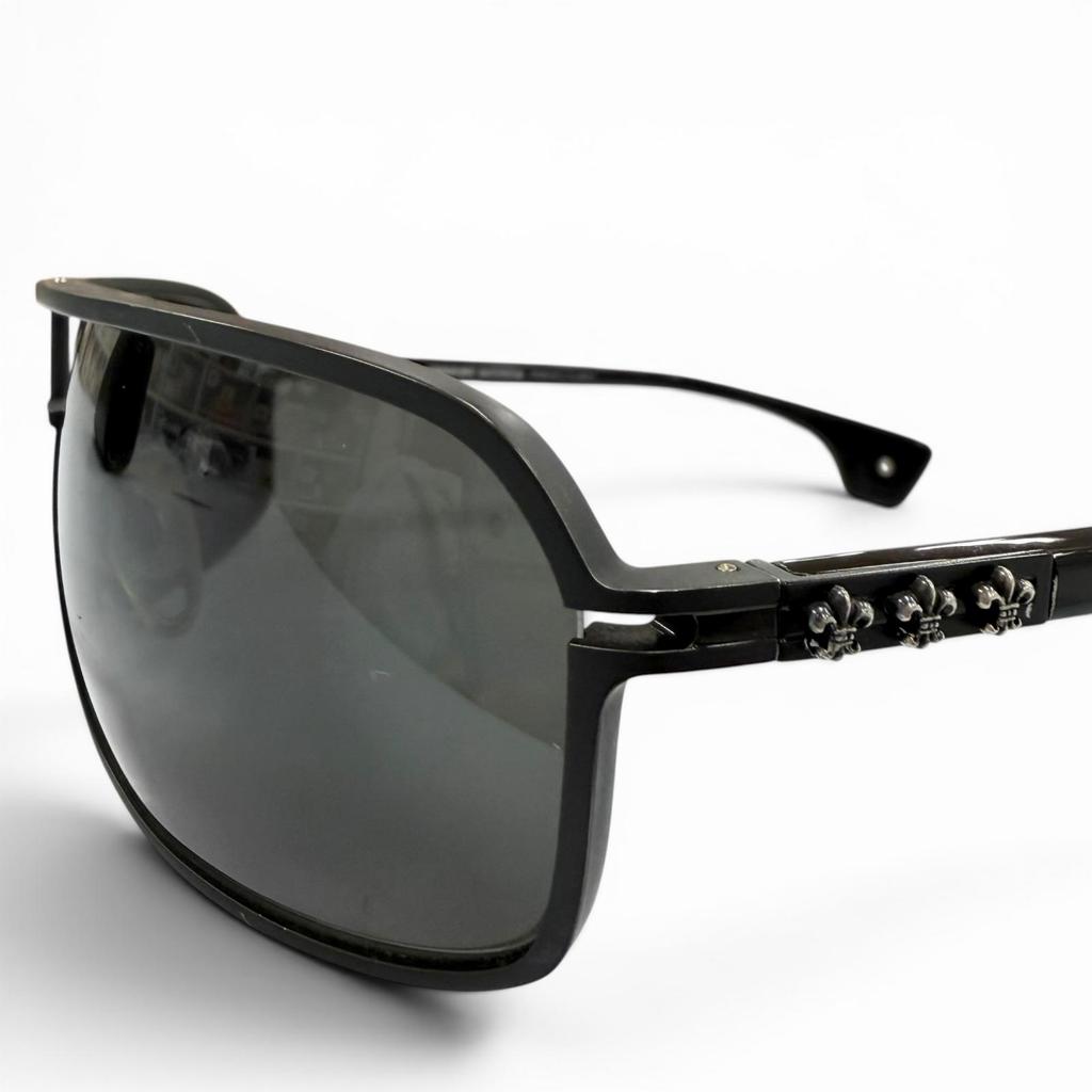 Very Good CHROME HEARTS sunglasses MORNING WOOD II black 925 Used